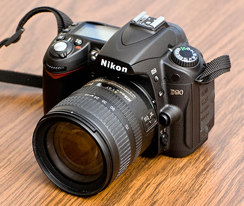 Nikon D90 with 18-70mm lens